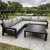 Modern Luxury Outdoor Aluminum Patio Furniture Set Waterproof Metal All-Weather for Hotels Gardens Courtyards Living Rooms