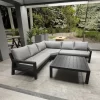 Modern Outdoor Aluminum Sectional Sofa Set for Garden Courtyard or Apartment Exterior Use