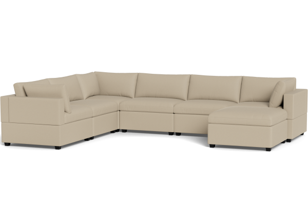 Kova Box Cushion Grand Corner + Ottoman