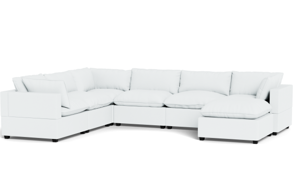 Kova Box Cushion Grand Corner + Ottoman